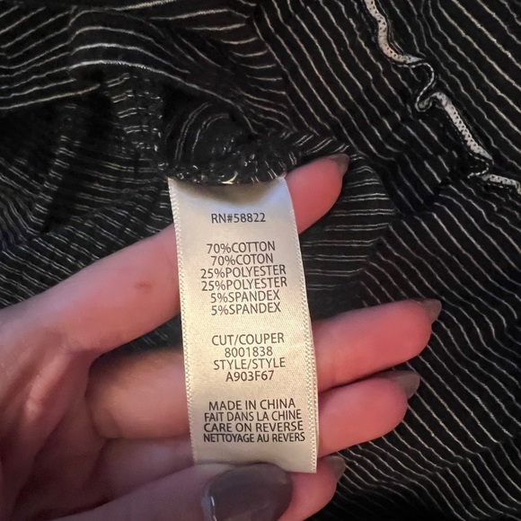 Max Studio Black Striped Dress Size XL - Picture 6 of 7